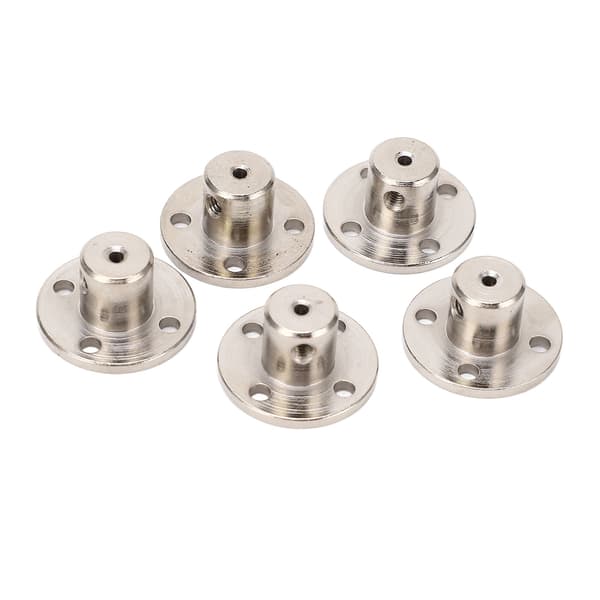 5 ST Flänskopplingskontakt 45 Stål 2mm Flänsstyrningsaxelkoppling för DIY RC Modellmotorer