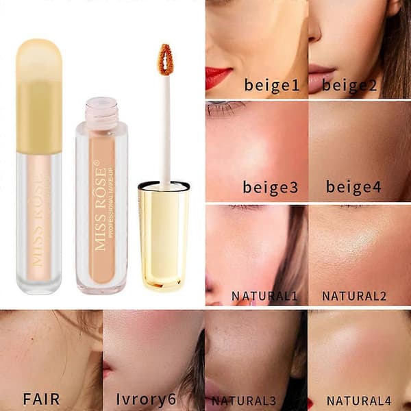 Makeup Ansiktsconcealer Långvarig Flytande Foundation Oljekontroll Återfuktande Fair