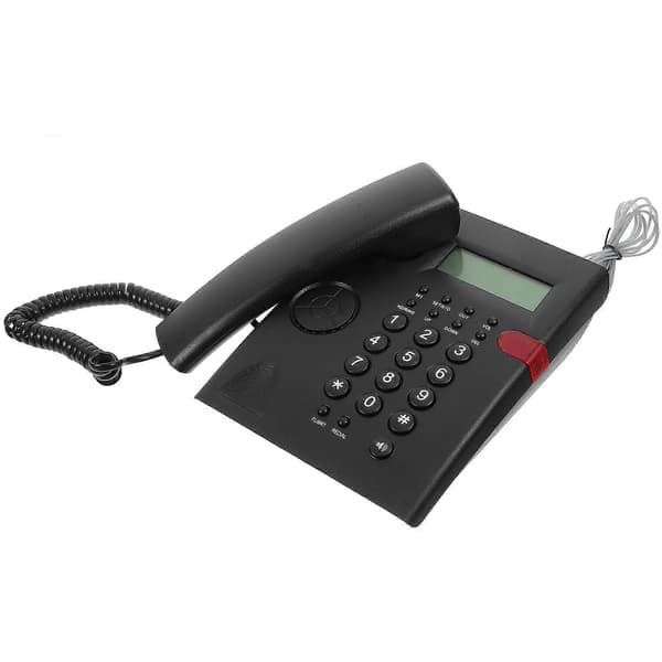 1 sæt fastnettelefoner med ledning, store taster, kablet telefon til kontor, reception, hjem, hotel