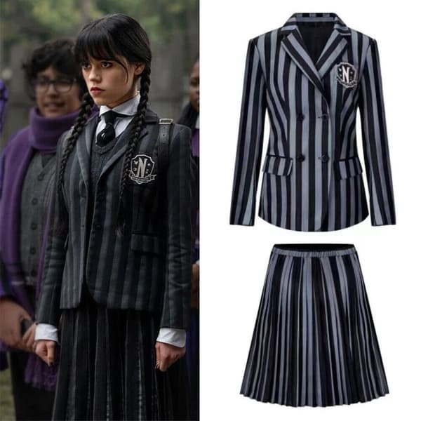 Wednesday Addams Nevermore Academy Cosplayhandskar, endast handskar, en storlek One Size Only Hand