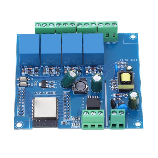 ESP32 WiFi Bluetooth Utvecklingskort 4-kanals Relämodul Programmerbar Återställning Trådlös