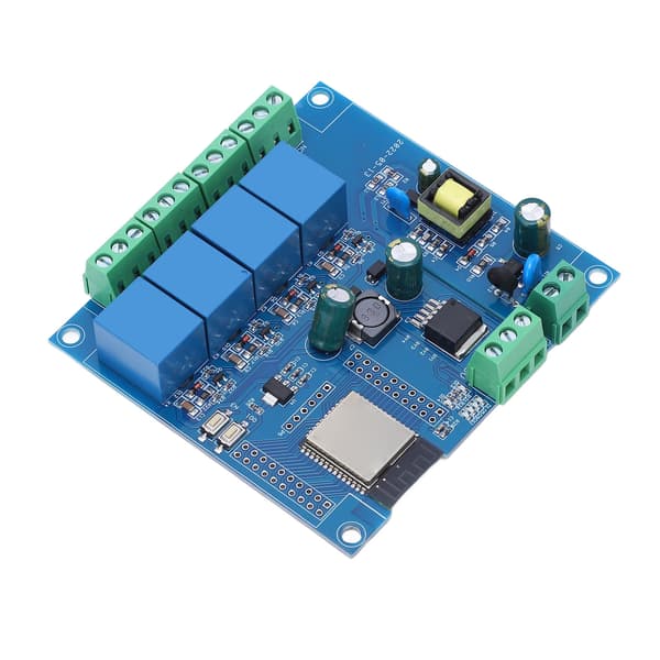 ESP32 WiFi Bluetooth Utviklingskort 4 Kanal Relémodul Programmerbar Reset Trådløs