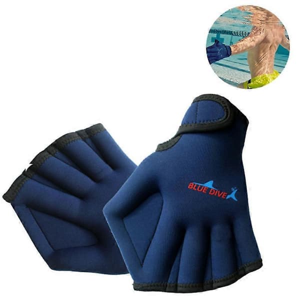 Simhandskar, dykhandskar, varma handskar, utomhusprodukter Blue