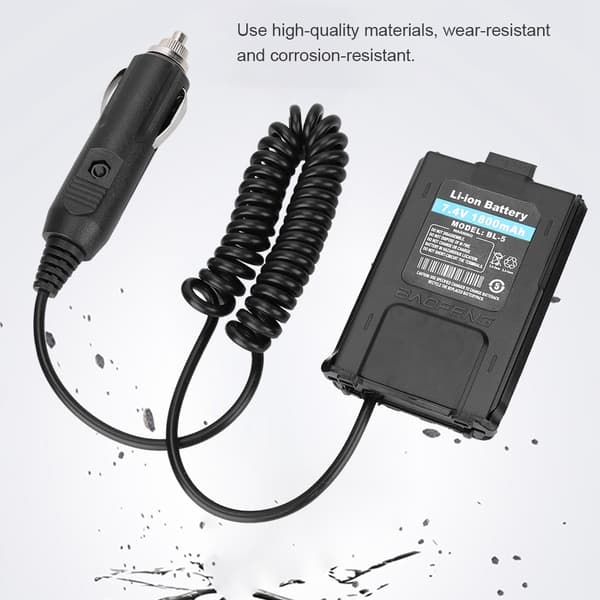 Baofeng UV 5R 12V -sovitin radiopuhelimelle