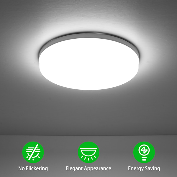 Neoglint 48W Pyöreä Uppoasennettava LED-kattovalaisin keittiöön, makuuhuoneeseen ja eteiseen (6500-7000K)