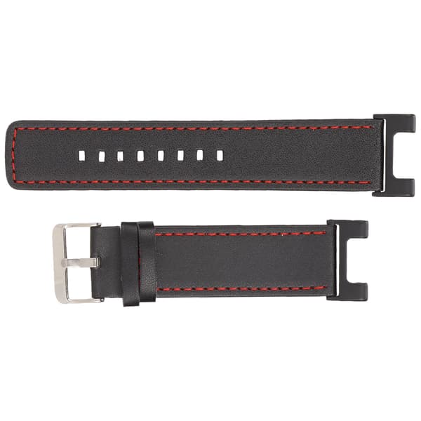 Læder Smart Watch Rem Udskiftning til Amazfit T Rex Pro Sort