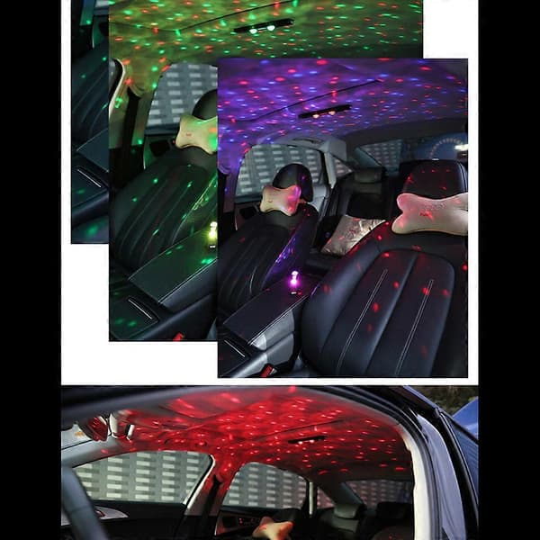 Dekorative billamper USB-atmosfærelampe RGB-takstjernelys No remote control