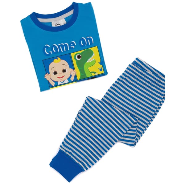 Cocomelon Gutter Langermet Pyjamasett 2-3 År Blå Blue 2-3 Years