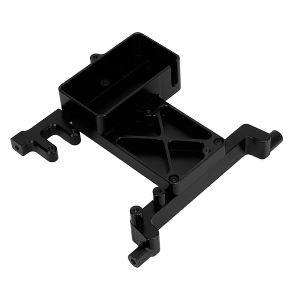 RC Fast Servo Mount Bracket Erstatning for SCX6 1/6 Aluminium Legering Servo Fast Bracket Sort