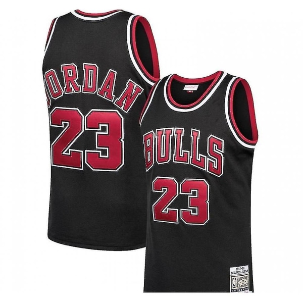 Chicago Bulls basketballtrøje til mænd black 2XL