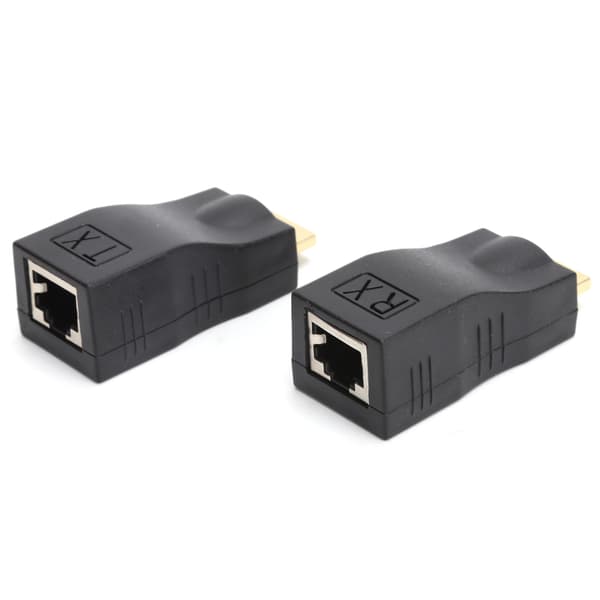 HDMI - RJ45 Ethernet -jatkoadapteri Cat5e Cat6 -kaapelille