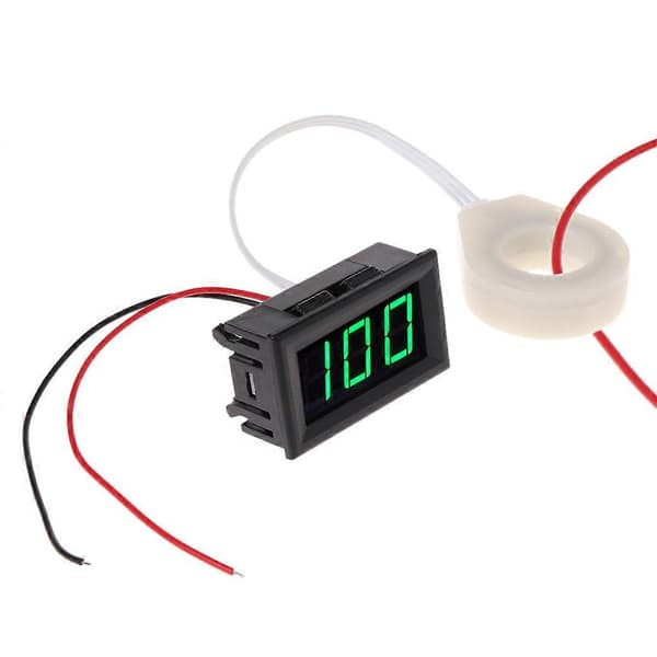 Mini Digital Voltmeter Ammeter med Hall Effect Sensor Amp Volt Strømmåler