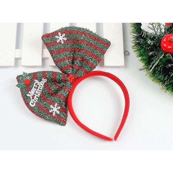 Hårbåge Xmas Hårtillbehör Huvudbonader Färgglad rosett jul