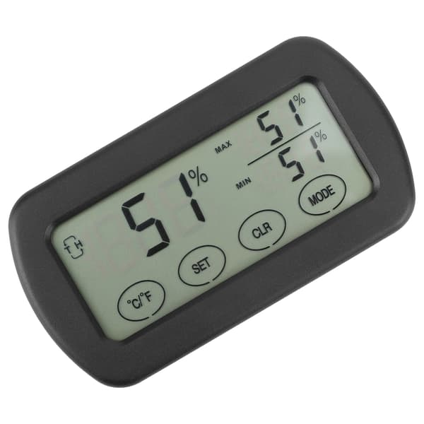 LCD Touch Hygrothermograph Elektronisk Innendørs Termometer Hygrometer Detektor