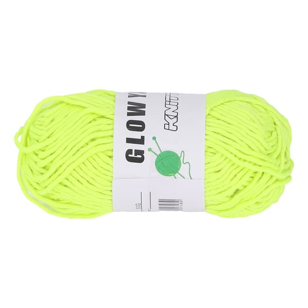 164 ft Selvlysende Chunky Garn DIY Polyester Glød Strikkegarn til Tæppe Sweater Hat Farve 3