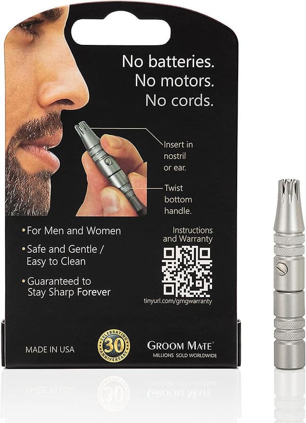 Groom Mate Platinum XL Øre- og næsehårstrimmer