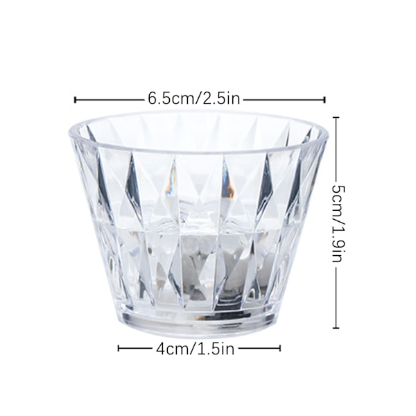 1 Styck Transparent Akryl Kristall LED Nattlampa för Atmosfär