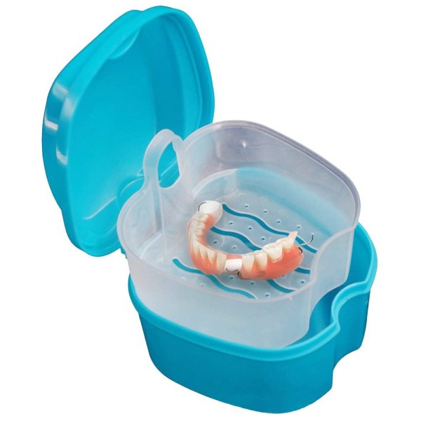 Koffert, Proteseboks Koffert Dental Ortodontic Retainer Light blue