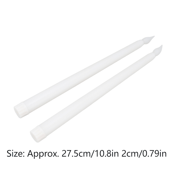4-pack Flamfria LED-ljus - Säkra, miljövänliga och varmvitt ljus