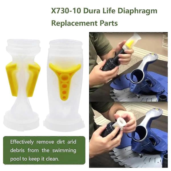 K43D Professionel X73010 Poolrenser Membran Silikone Membran Del til Pool 2 stk