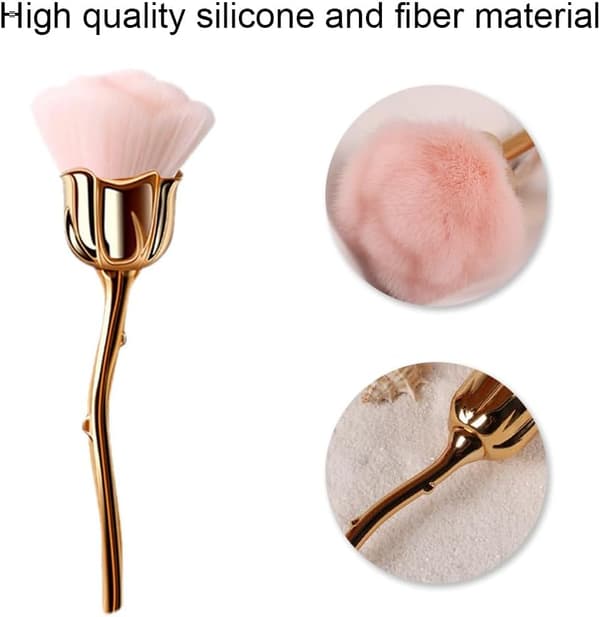 【DT】1 løs pudderbørste Blød makeupbørste Fluffy foundation makeup