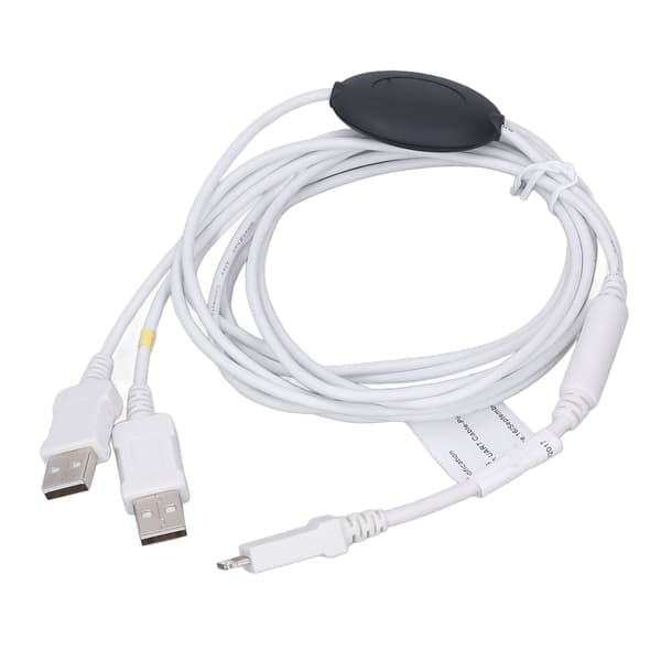 DCSD USB-kabel Realtidsdetektering Laddningssladd för iPhone 6S X Svart
