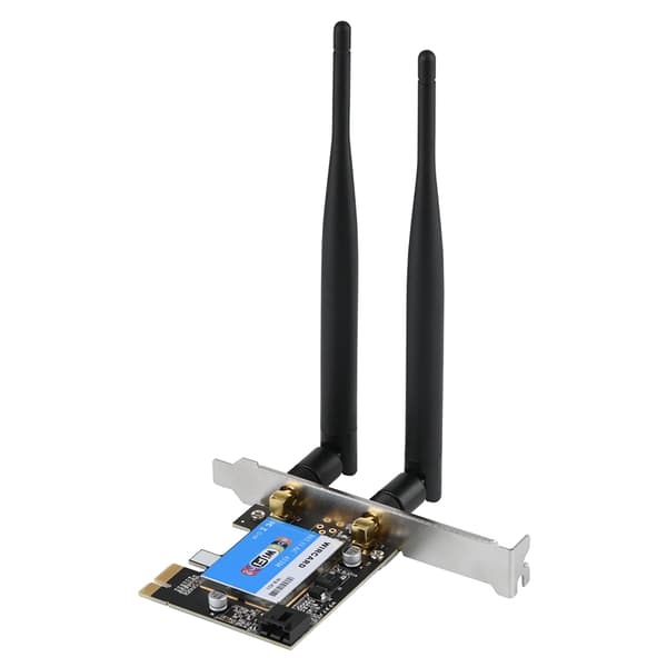 Dual Band 2.4G 5G PCIe Netværkskort 433Mbps Hastighed Desktop Computer