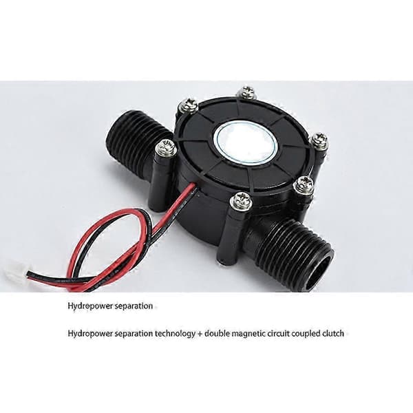 【DT】-Hydro Generator 12V 10W DC Vattenflödesgenerator Turbingenerator Vattenkraft Kran Vattenflöde Hyd