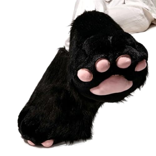 Fluffy lodne dyrevinge kattepote plysjtilbehør Boots / Black