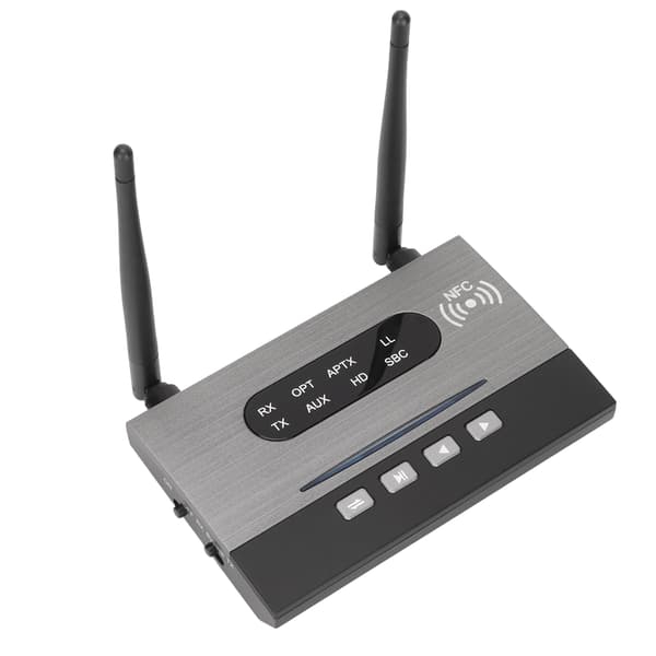 Bluetooth 5.0 Sender Mottaker HiFi Lossless CSR Chip NFC SPDIF Trådløs Optisk Lydadapter 2 i 1