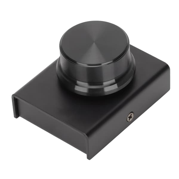 Sort USB Volumenkontrolknap En-knap Lydløs Metalkabinet 2m 6.6ft Kabel Windows