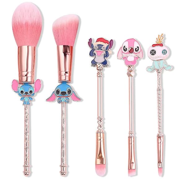 5 stk. Stitch-tema kosmetiske børster sæt, Interstellar Baby Makeupbørster