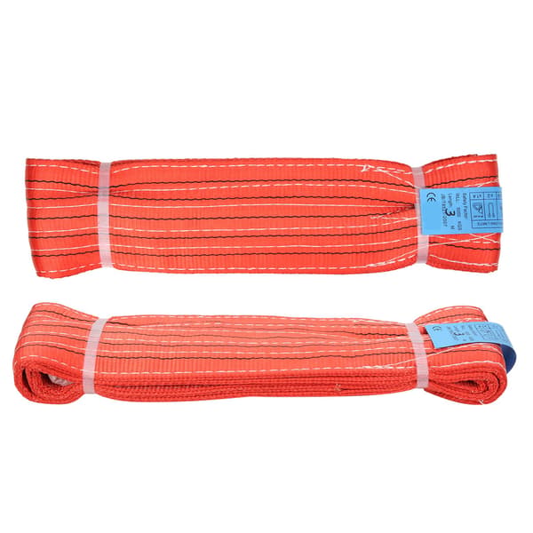 5T 3m Dobbelte Øje Sling Spænde Polyester Flad Løftestroppe Industriel Brug