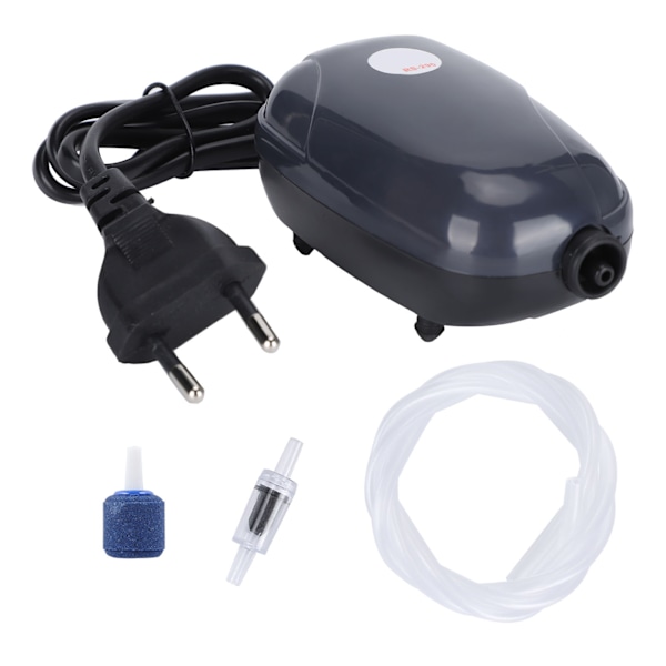 HT RS-290 Luftpumpe for akvarier med ferskvann og saltvann med EU-plugg (220V)