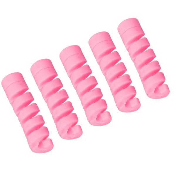 CANSUCC 5-pack Cykelramskydd Gummi Växel Bromskabelhölje Rosa