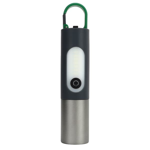 Teleskooppinen zoomattava USB-ladattava superkirkas taskulamppu 4 tilassa koukulla ulkoiluun