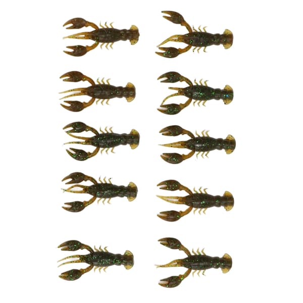 10 Grønne Bløde Fiskelokker Crawdad AgnPVC Rejer Kunstige Bløde Agn til Basfiskeri
