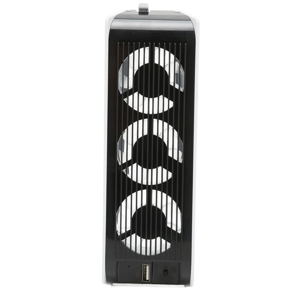 USB 3.0 Køleventilator med 3 Vifter LED Lys Støjsvag Forbedret til PS5 Tilbehør