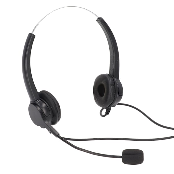 Call Center Headset Justerbart Kabeltilsluttet Støjreducerende RJ9 Interface Kundeservice Headset