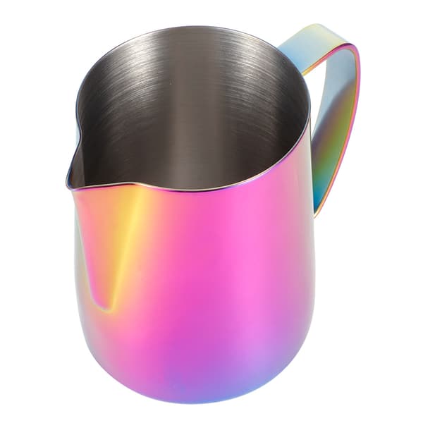 Rustfri stål 350 ml mælkekande lilla farve til latte art