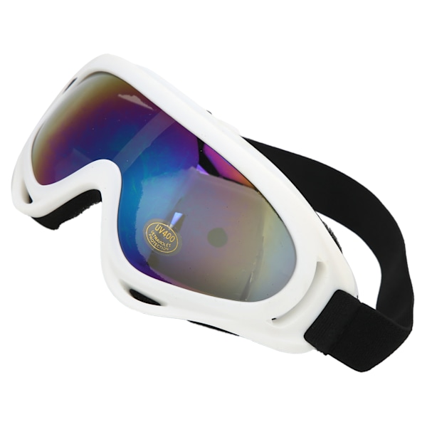 Barnegoggles for ski med anti-tåke, dobbeltlags vindtett og UV-bestandig funksjoner for snøsporter White