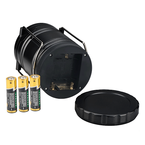 LED campinglampa, batteridriven utomhus LED campinglampa Black