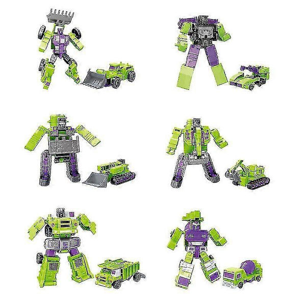 【DENGTU】Transformeret Constructicon Devastator Sæt 6 I 1 Legetøj