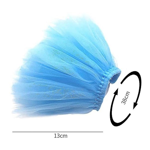 Pet Hund Kat Kostume Tutu Outfit Animal Halloween Party Tulle Nederdel Blue