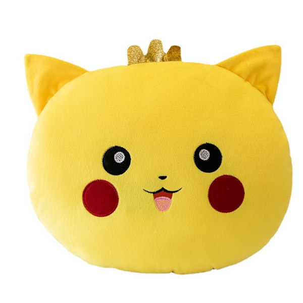 Plysch tecknad handvärmare täckkudde student tupplur kudde Kachu 32cm luminous + singing
