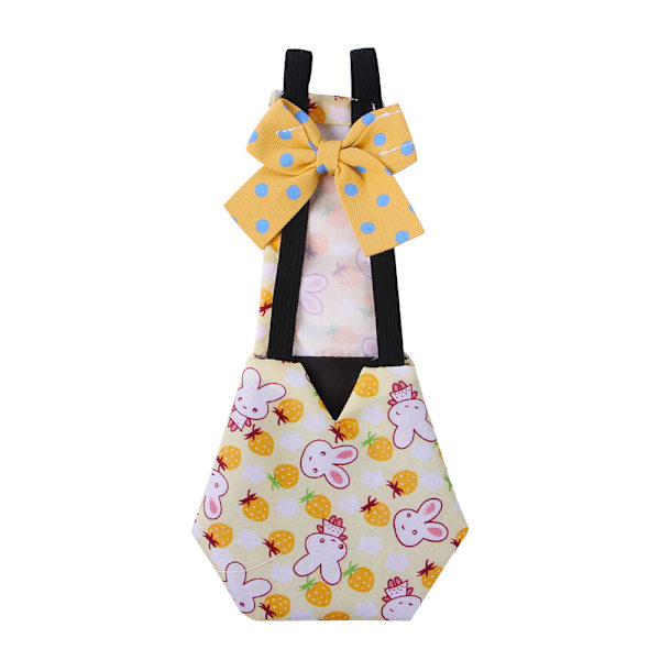 Pet blöja tyg kyckling anka gås blöjor yellow rabbit L