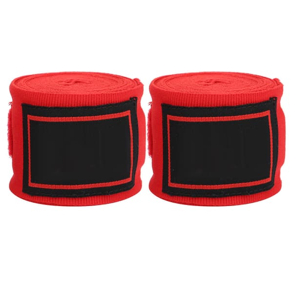1 Par BN Elastiska Boxningsfixeringsbälte Sanda Muay Thai Handwraps Handledsbandage Sport Skyddsutrustning Röd