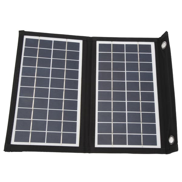 10W sammenleggbart solpanel: Bærbar lader for camping, mobiltelefon, nettbrett
