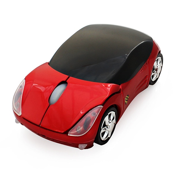 3D Ferrari datorkringutrustning Creative trådlös mus Red