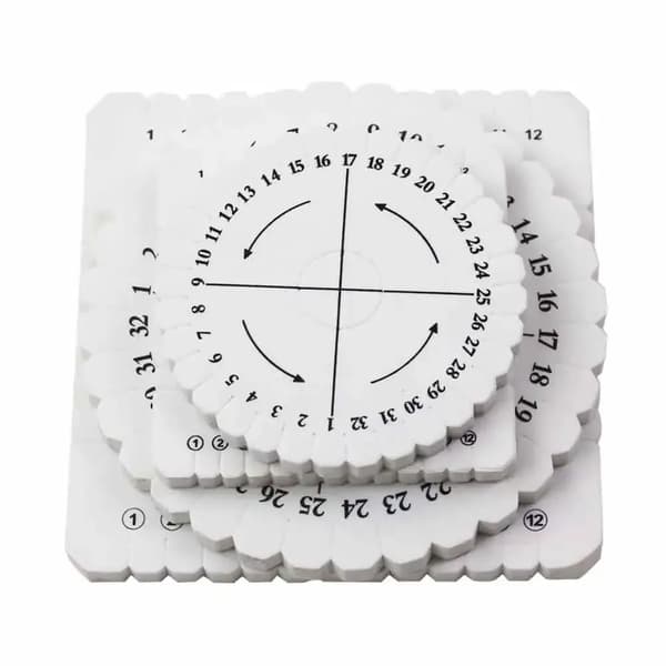 【DENGTU】Sekalaiset 4 kpl rannekoru neulonta Kumihimo-levy punottu